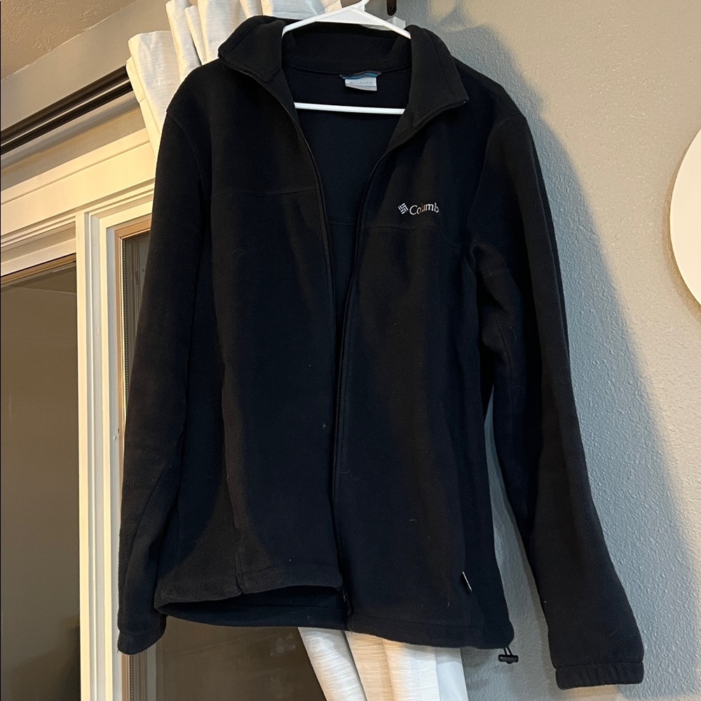 Columbia Black Zip-Up Fleece Jacket